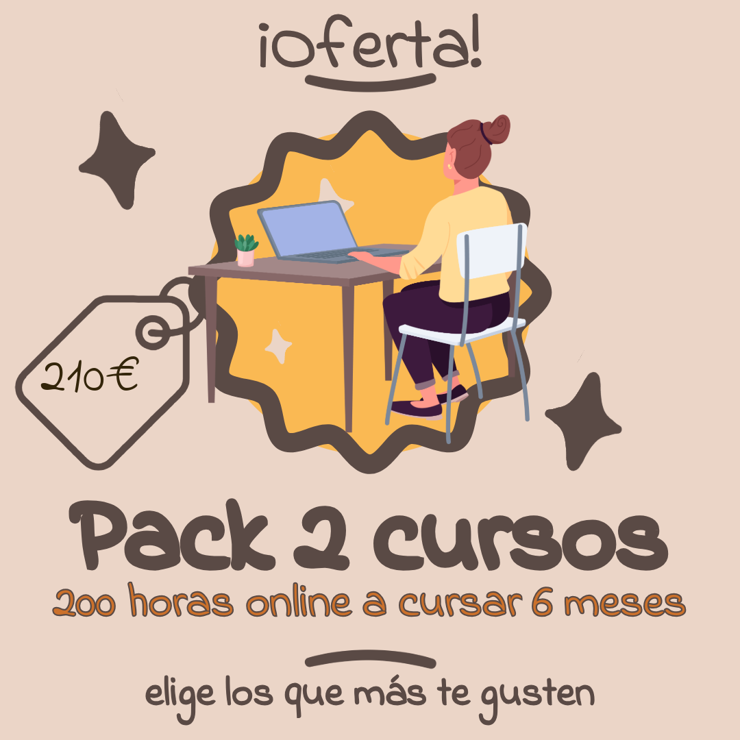 Pack dos cursos online.